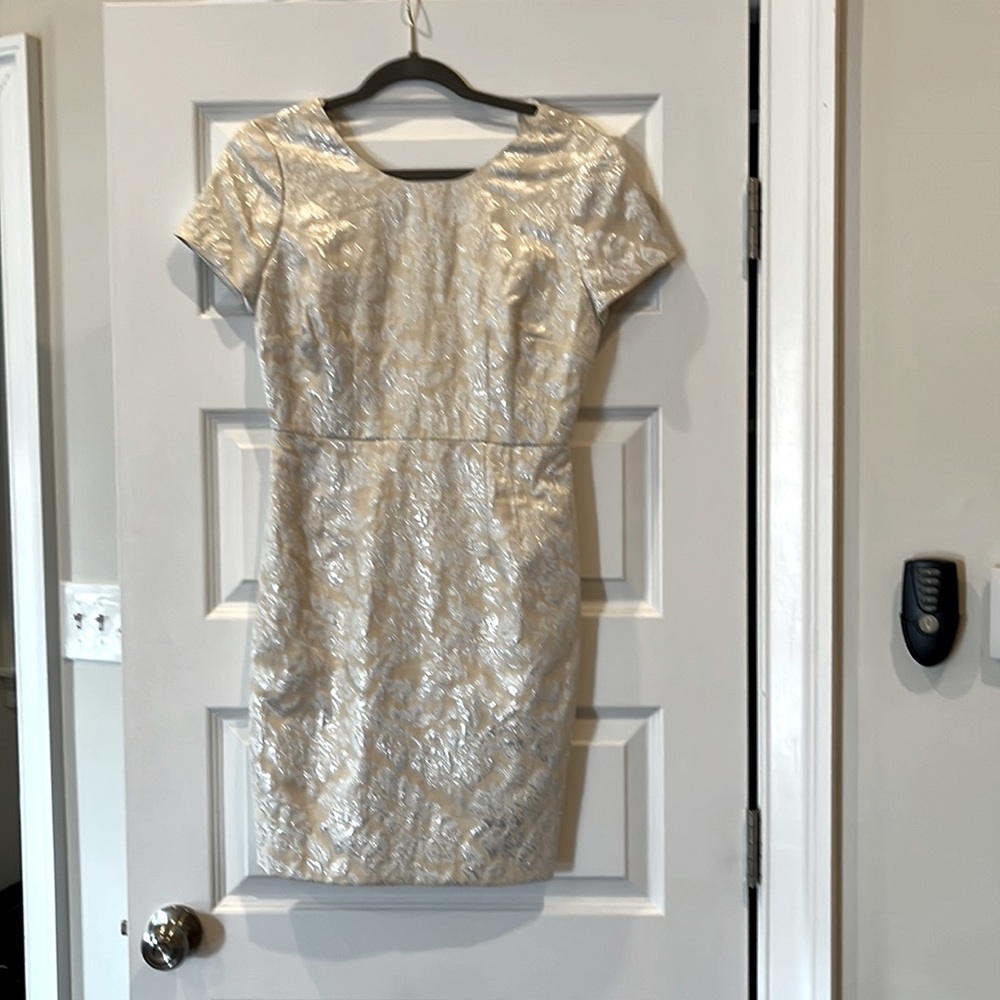 Beautiful cream and silver dress
